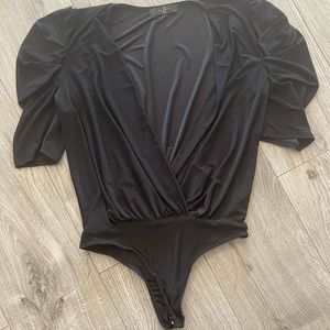 21 Saints black body suit with puff sleeves